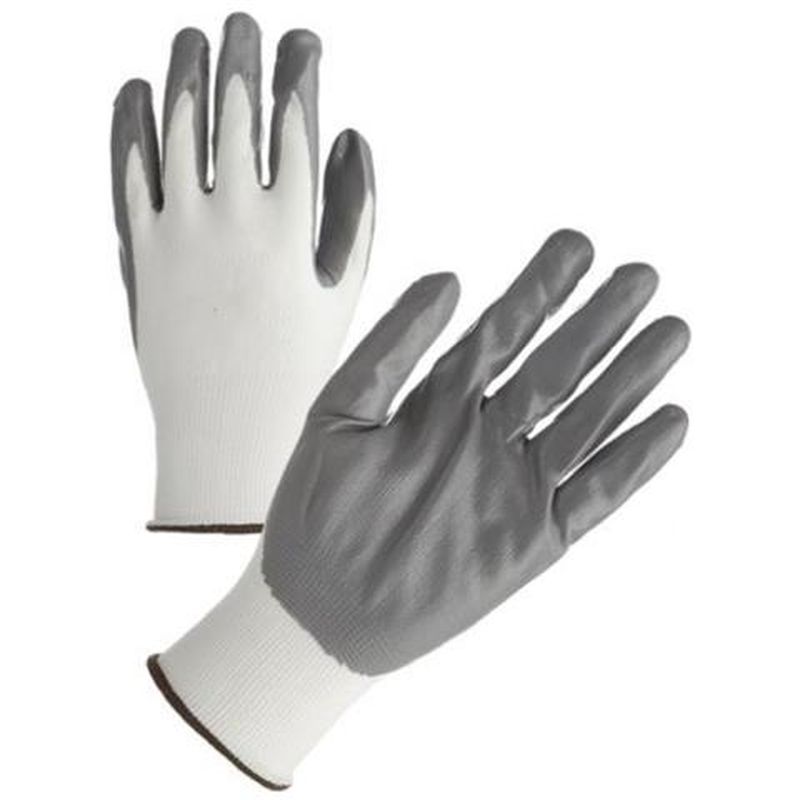 Guanto in Nitrile Spalmato Grigio TG8