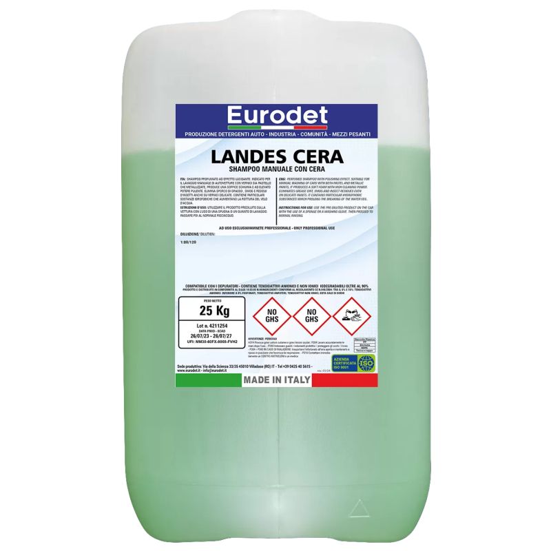 096A SHAMPOO MANUALE AUTO CERA TANICA 25KG